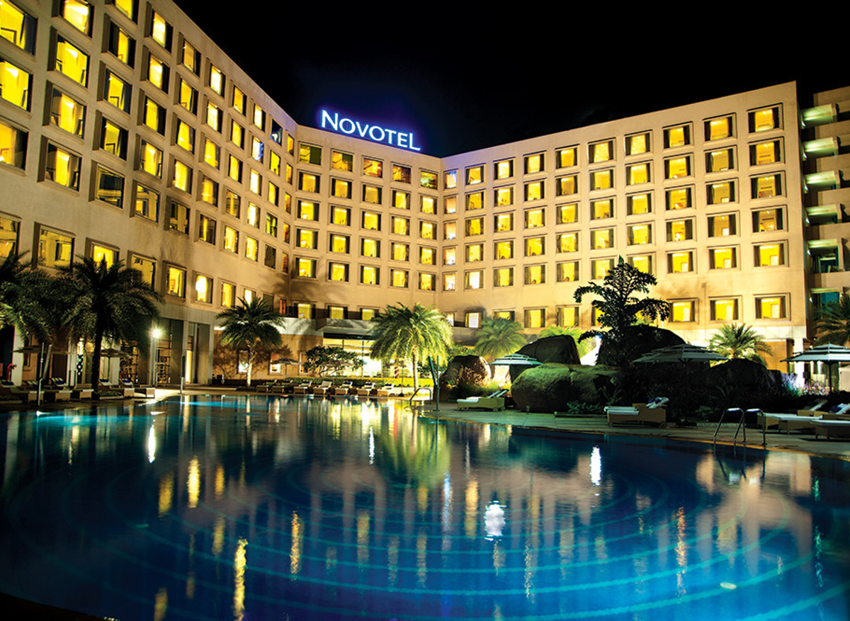 Novotel Hyderabad ICC - View at night